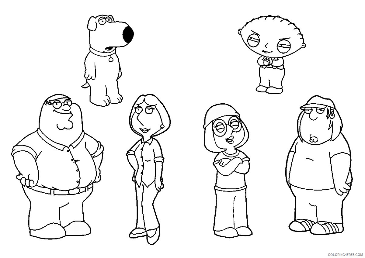 Family Guy Coloring Pages Cartoons family_guy_cl_22 Printable 2020 2735 Coloring4free