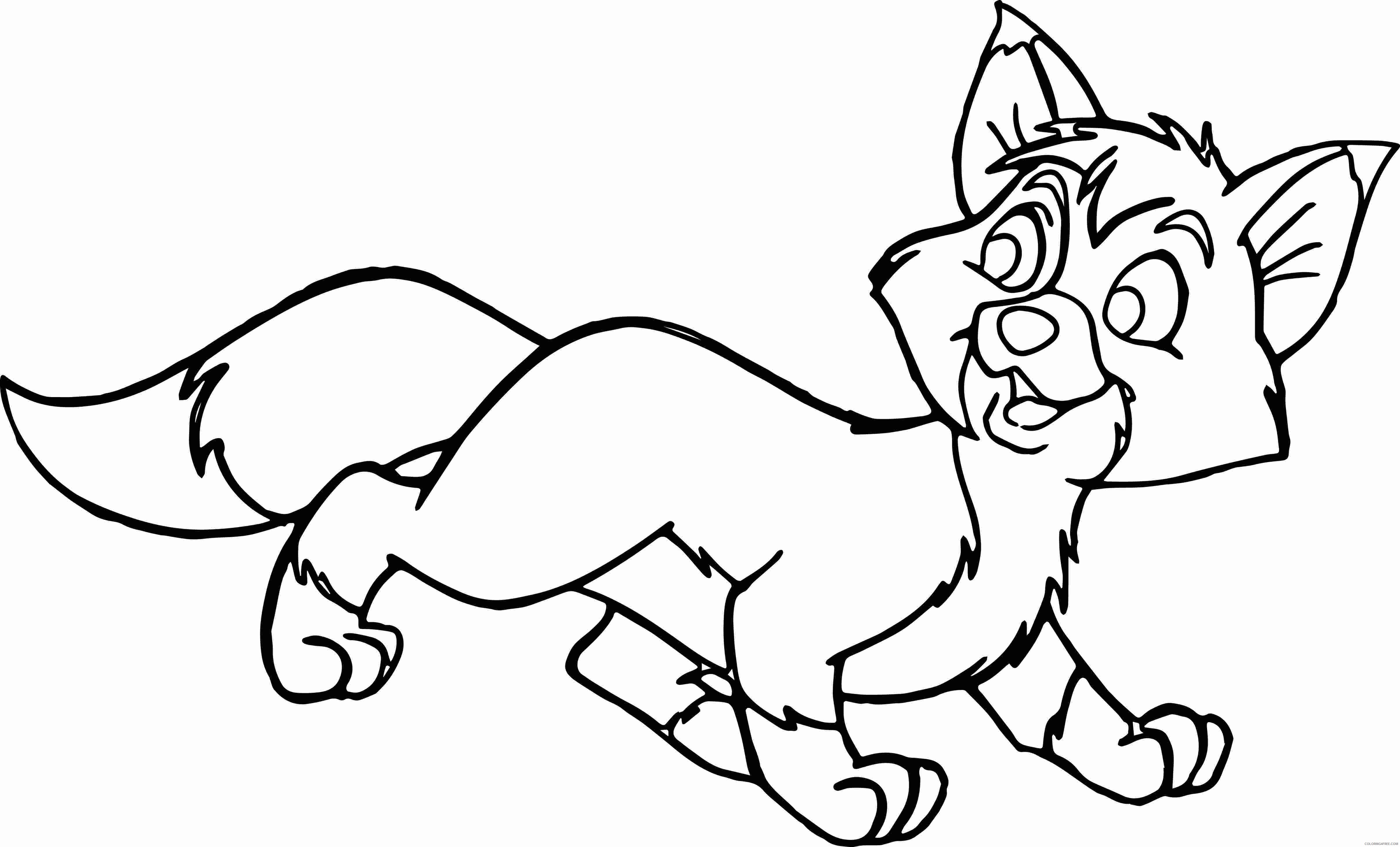 Fox and the Hound Coloring Pages Cartoons Fox and the Hound Printable 2020 2768 Coloring4free