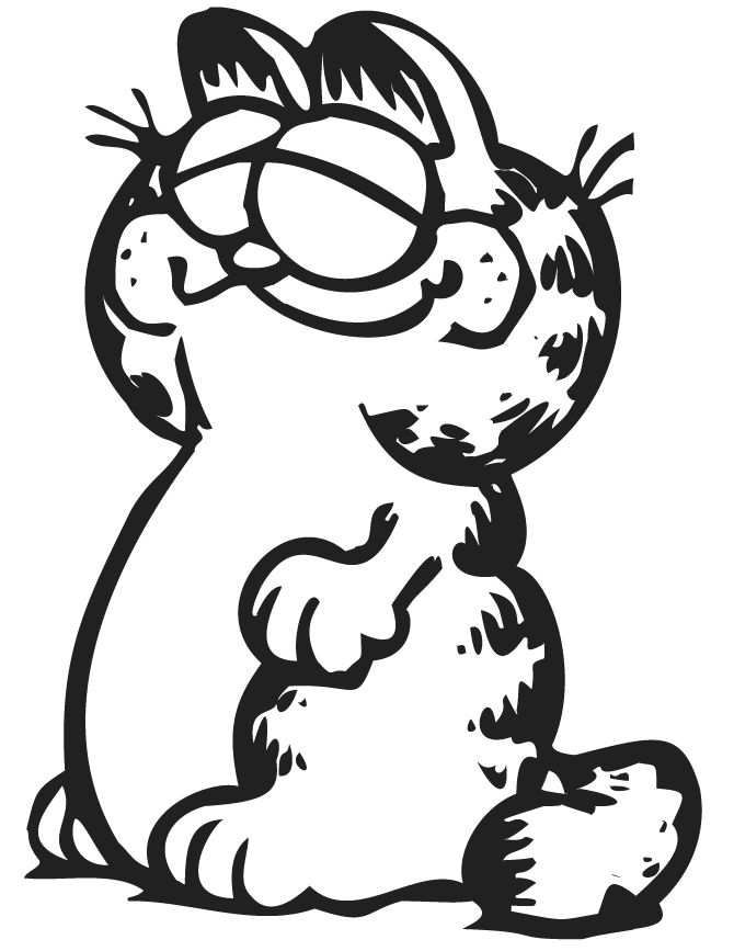 Garfield Coloring Pages Cartoons Baby Garfield Printable 2020 2781 Coloring4free