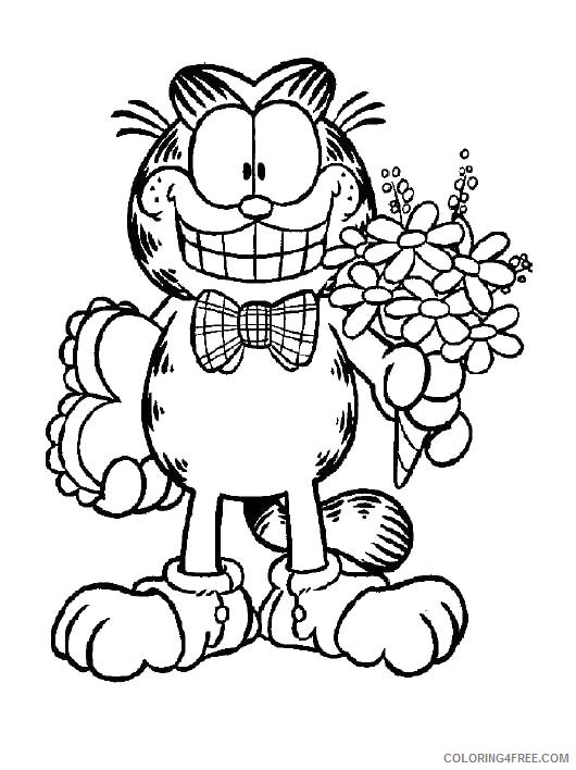 Garfield Coloring Pages Cartoons Cute Garfield Printable 2020 2787 Coloring4free