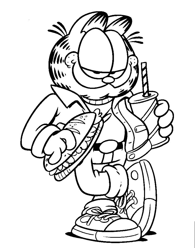 Garfield Coloring Pages Cartoons Garfield 2 Printable 2020 2807 Coloring4free