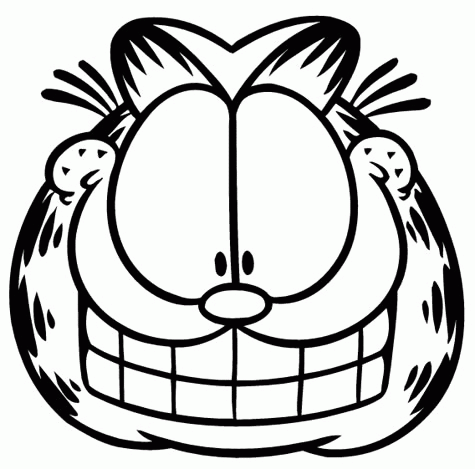 Garfield Coloring Pages Cartoons Garfield Face Printable 2020 2852 Coloring4free