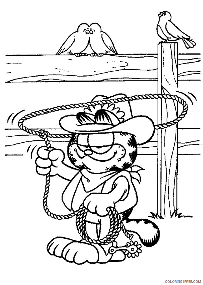 Garfield Coloring Pages Cartoons Garfield Free Printable 2020 2835 Coloring4free