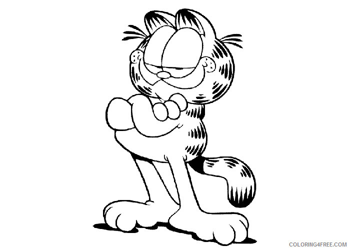 Garfield Coloring Pages Cartoons Garfield Printable 2020 2809 Coloring4free