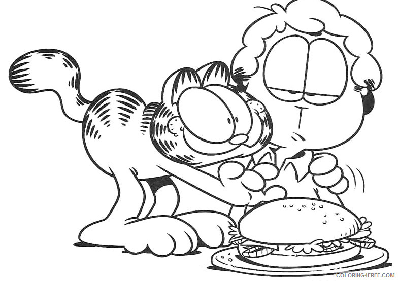 Garfield Coloring Pages Cartoons Garfield Sheets for Kids Printable 2020 2842 Coloring4free