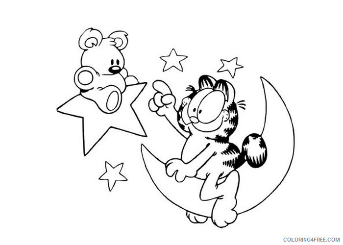 Garfield Coloring Pages Cartoons Garfield stars Printable 2020 2860 Coloring4free