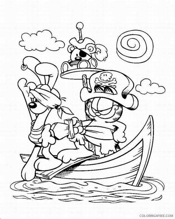 Garfield Coloring Pages Cartoons Printable Garfield Sheets Free Printable 2020 2864 Coloring4free