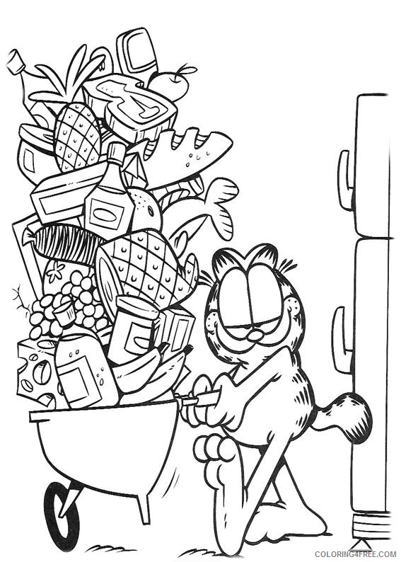 Garfield Coloring Pages Cartoons Printable Garfield for Kids Printable 2020 2863 Coloring4free