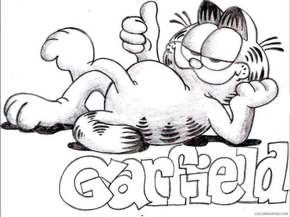 Garfield Coloring Pages Cartoons garfield 11 Printable 2020 2810 Coloring4free