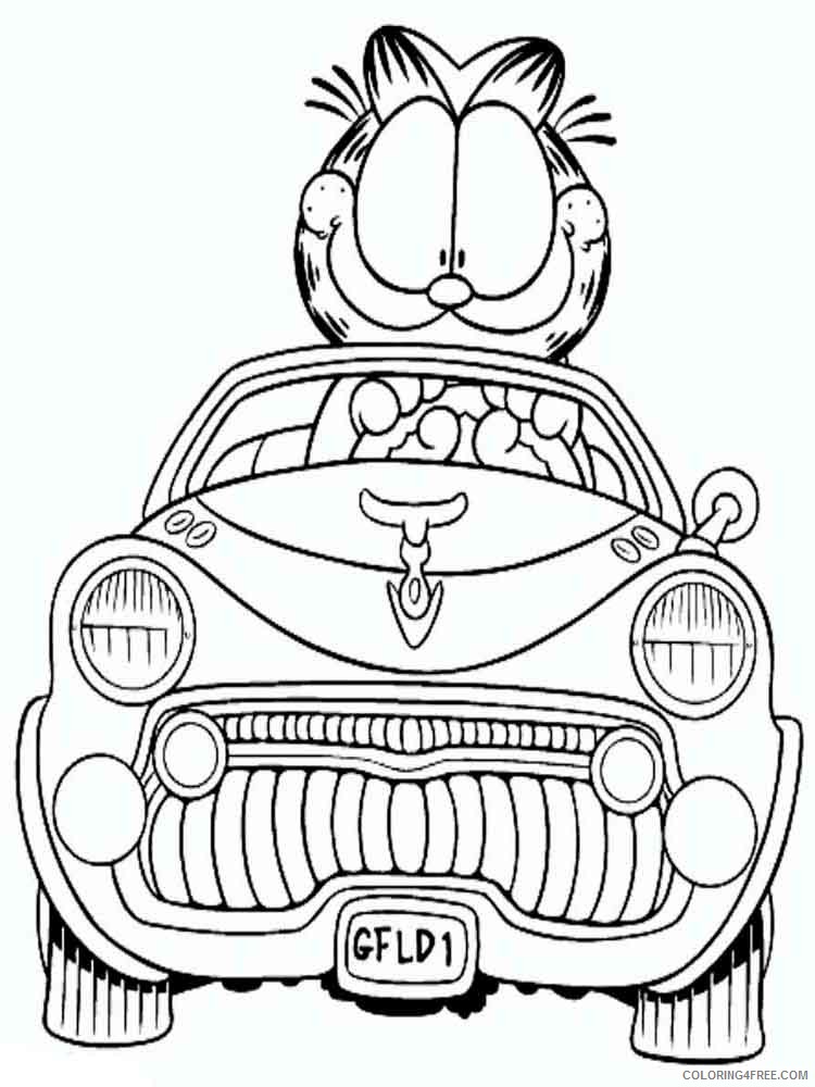 Garfield Coloring Pages Cartoons garfield 12 Printable 2020 2811 Coloring4free