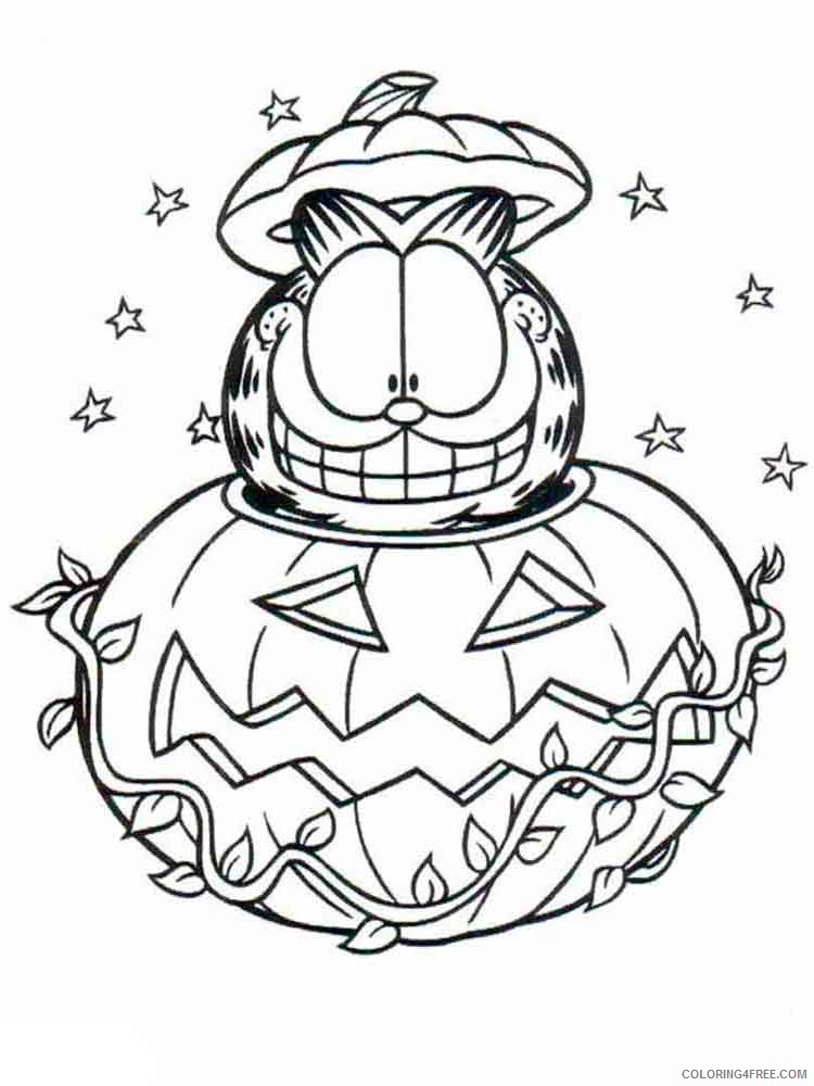 Garfield Coloring Pages Cartoons garfield 13 Printable 2020 2812 Coloring4free