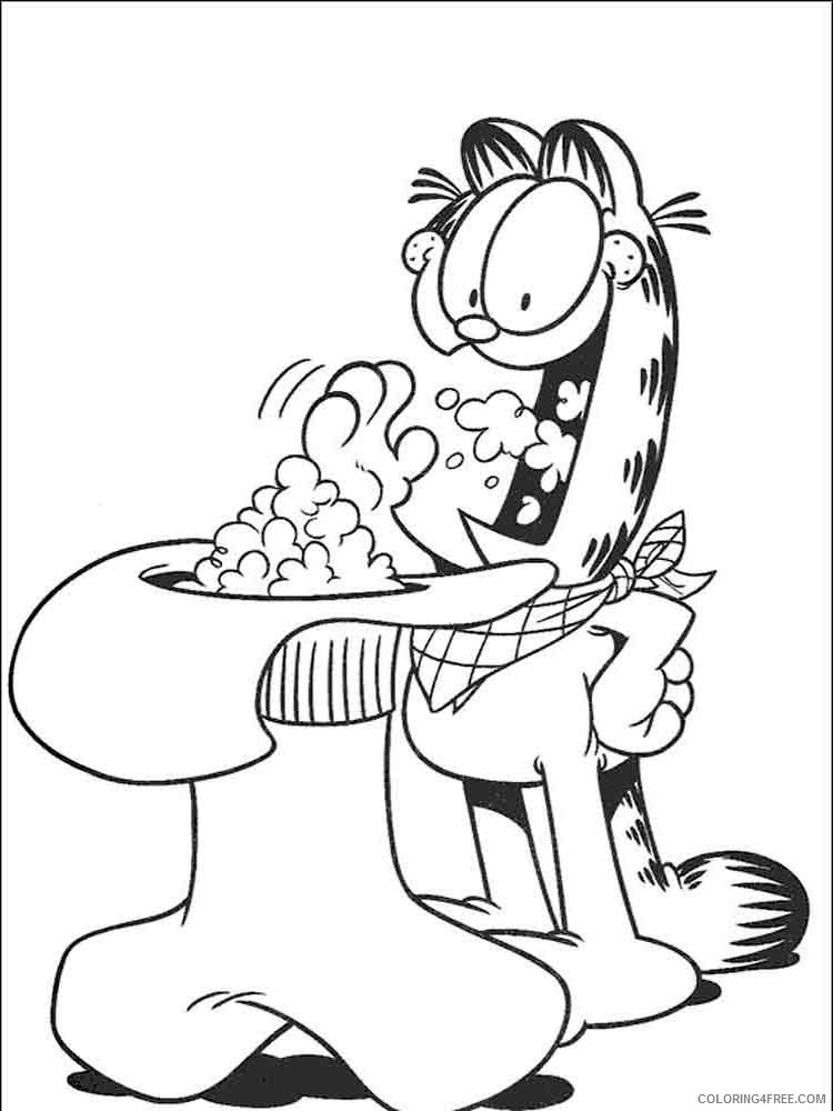 Garfield Coloring Pages Cartoons garfield 15 Printable 2020 2814 Coloring4free