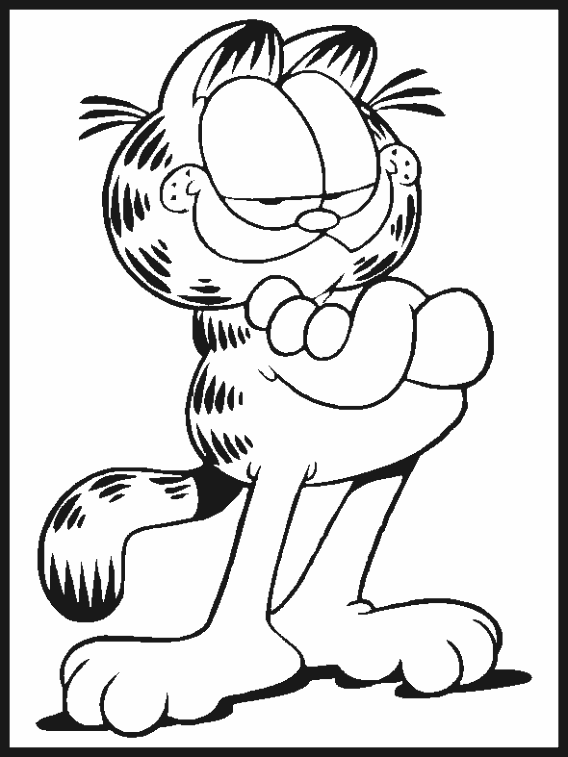 Garfield Coloring Pages Cartoons garfield 2 Printable 2020 2791 Coloring4free