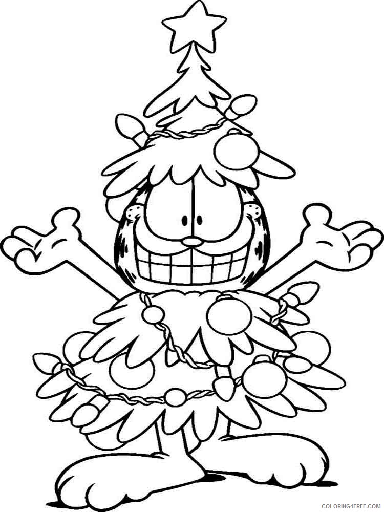 Garfield Coloring Pages Cartoons garfield 2 Printable 2020 2818 Coloring4free