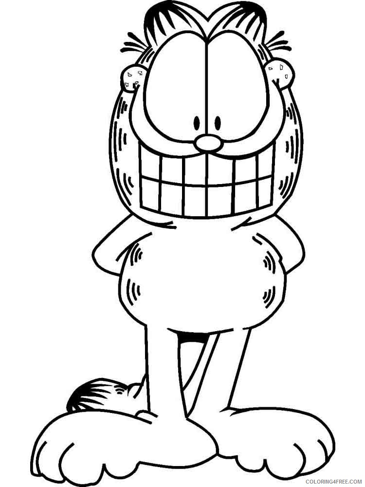 Garfield Coloring Pages Cartoons garfield 23 Printable 2020 2821 Coloring4free