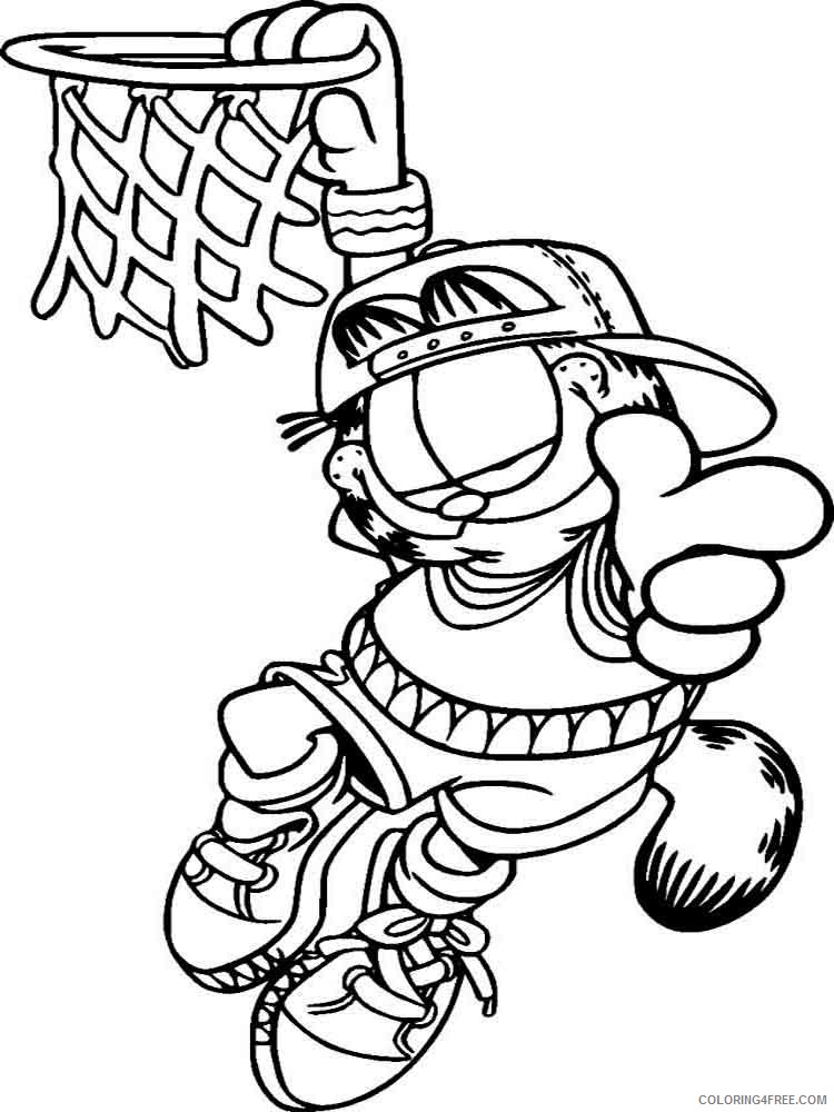 Garfield Coloring Pages Cartoons garfield 26 Printable 2020 2822 Coloring4free