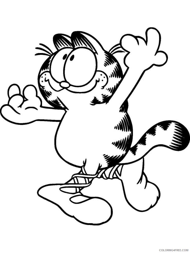 Garfield Coloring Pages Cartoons garfield 3 Printable 2020 2824 Coloring4free
