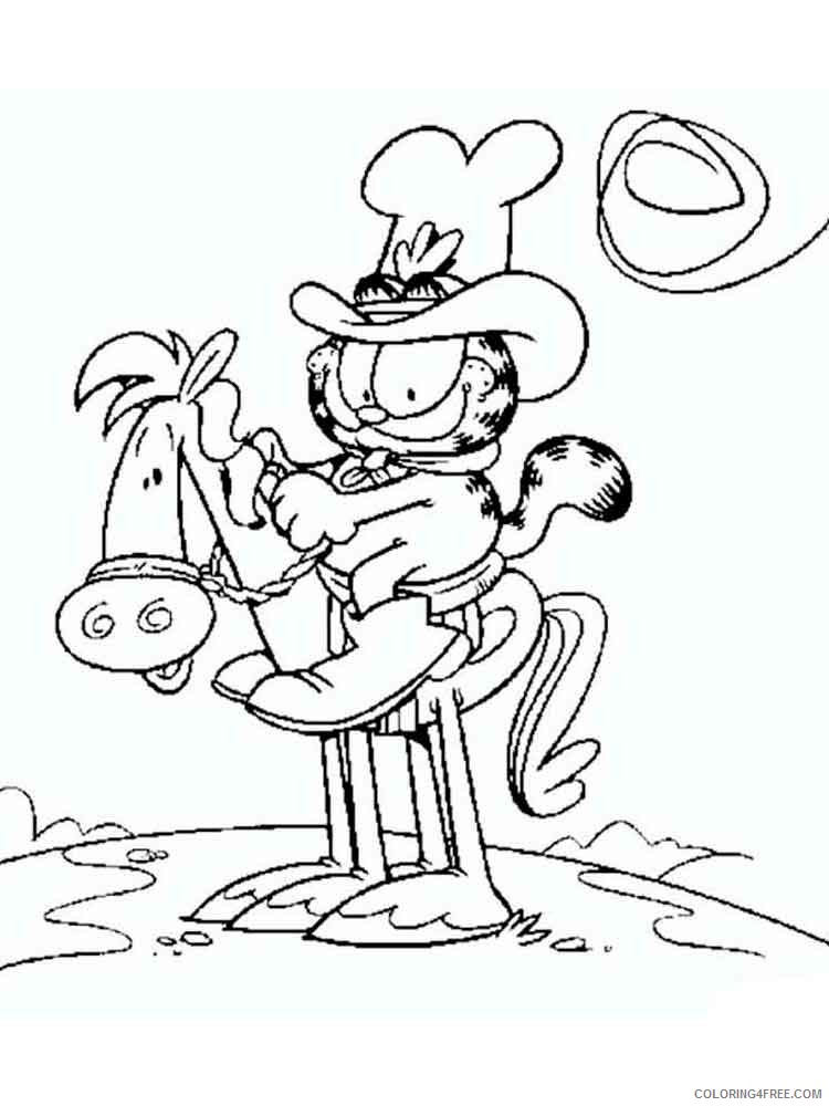 Garfield Coloring Pages Cartoons garfield 32 Printable 2020 2826 Coloring4free