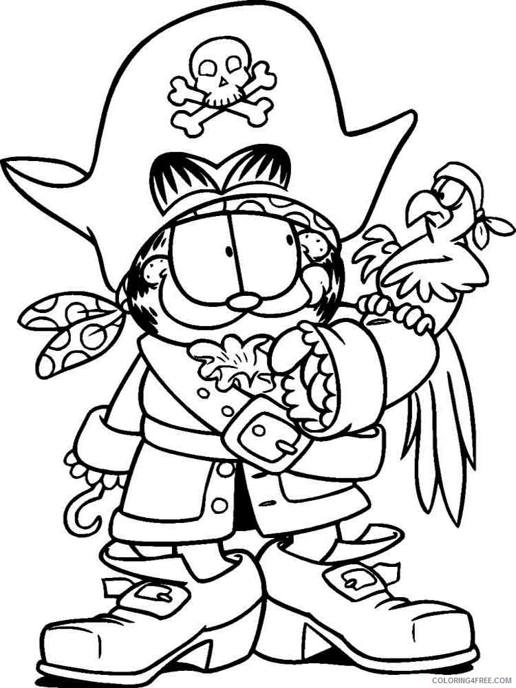 Garfield Coloring Pages Cartoons garfield 35 Printable 2020 2827 Coloring4free
