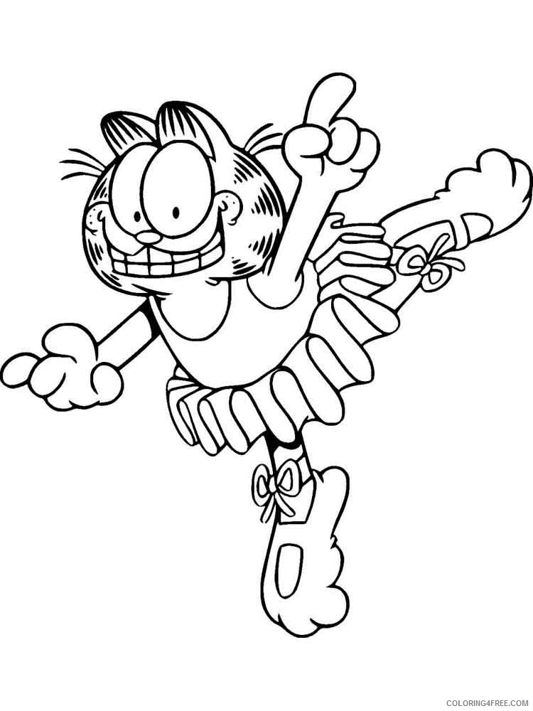 Garfield Coloring Pages Cartoons garfield 4 Printable 2020 2828 Coloring4free