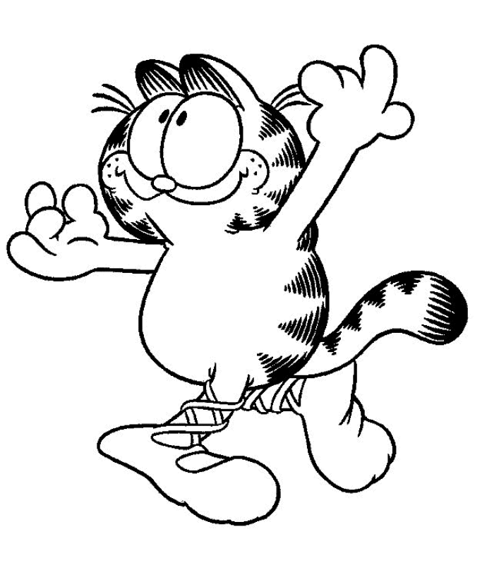 Garfield Coloring Pages Cartoons garfield QelfX Printable 2020 2801 Coloring4free