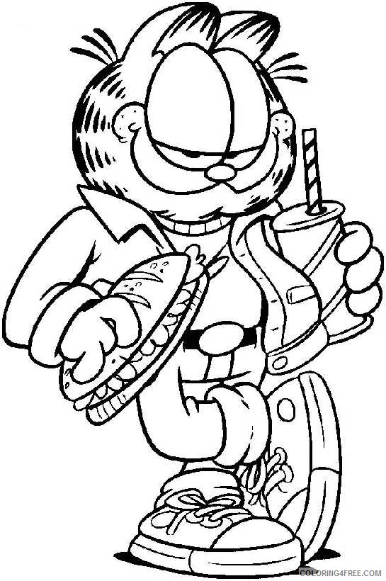 Garfield Coloring Pages Cartoons garfield cu6W5 Printable 2020 2797 Coloring4free