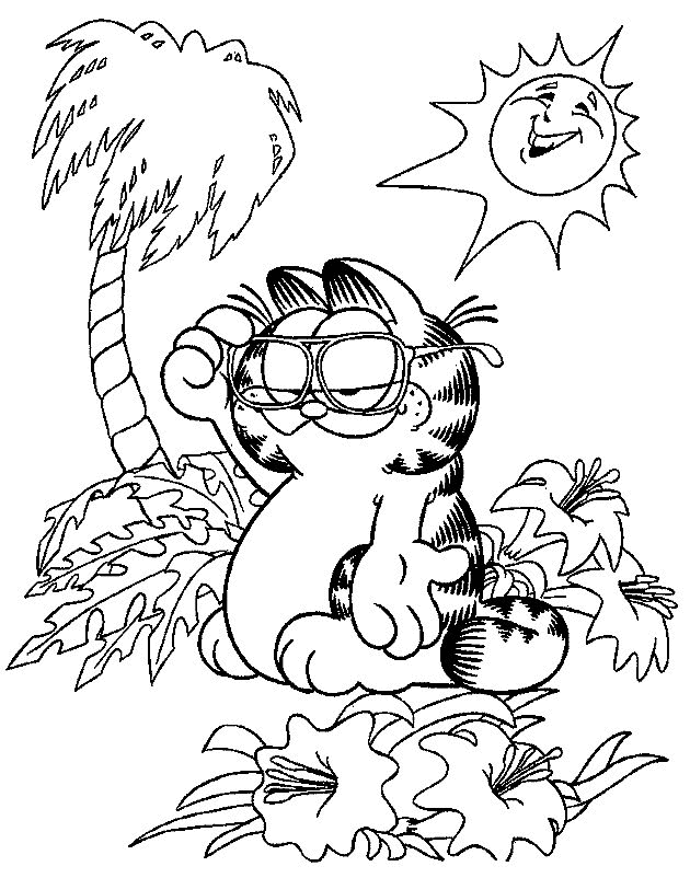 Garfield Coloring Pages Cartoons garfield fVaYA Printable 2020 2798 Coloring4free