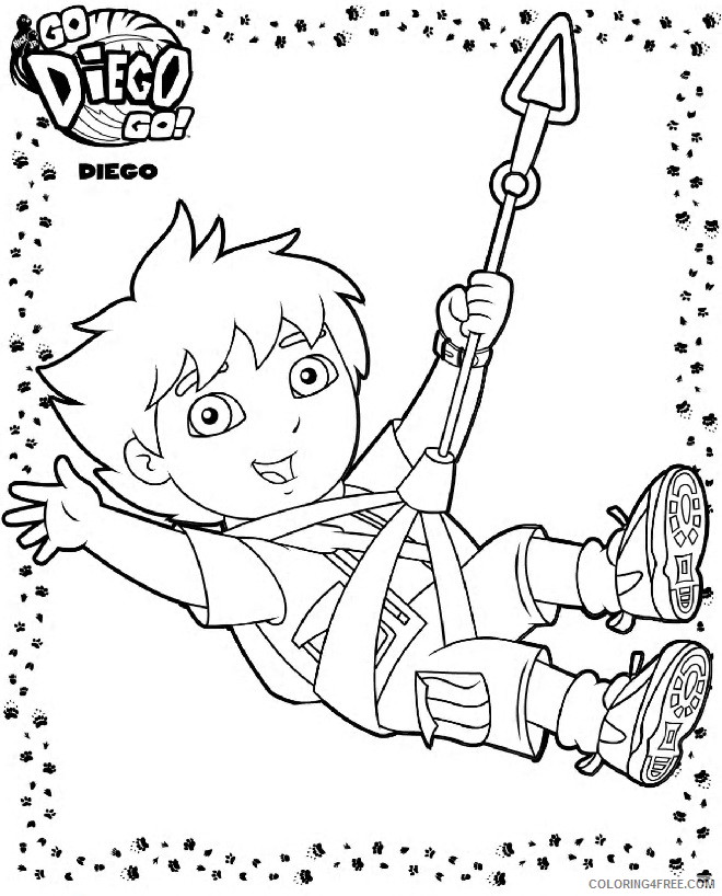 Go Diego Go Coloring Pages Cartoons Diego Images Printable 2020 2903 Coloring4free