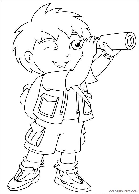 Go Diego Go Coloring Pages Cartoons Diego Printable 2020 2894 Coloring4free