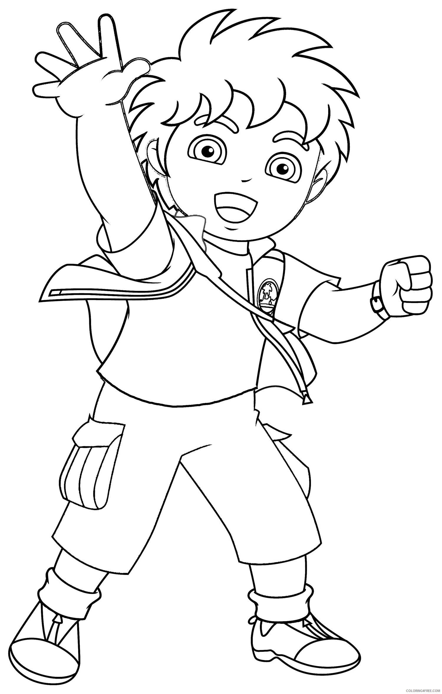 Go Diego Go Coloring Pages Cartoons Diego Printable 2020 2906 Coloring4free