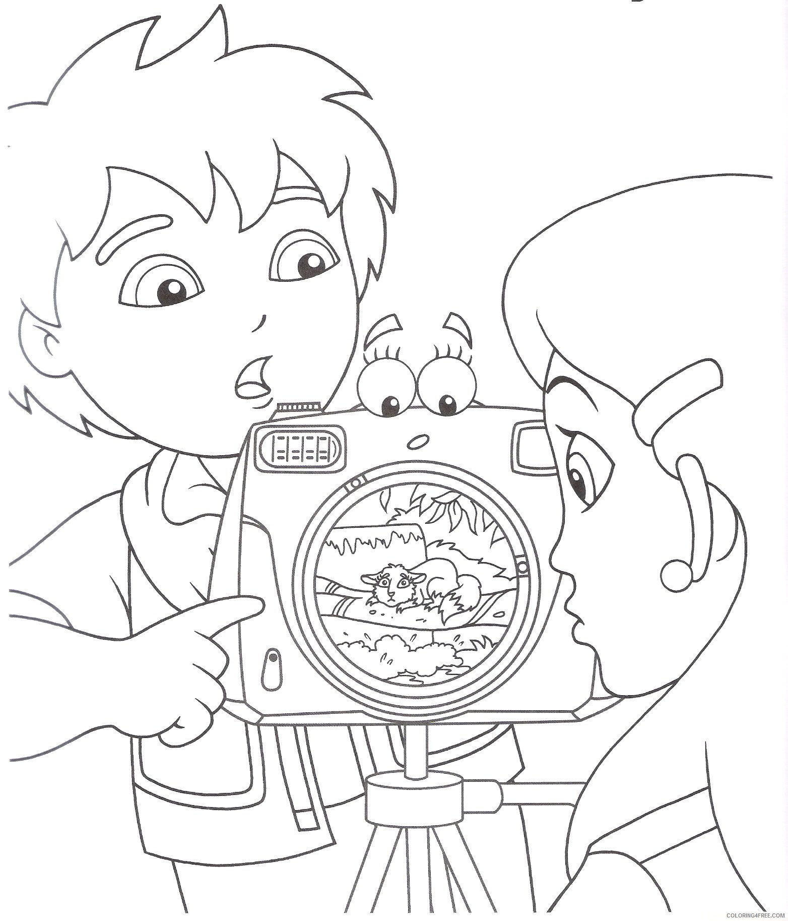 Go Diego Go Coloring Pages Cartoons Free Diego 2 Printable 2020 2920 Coloring4free