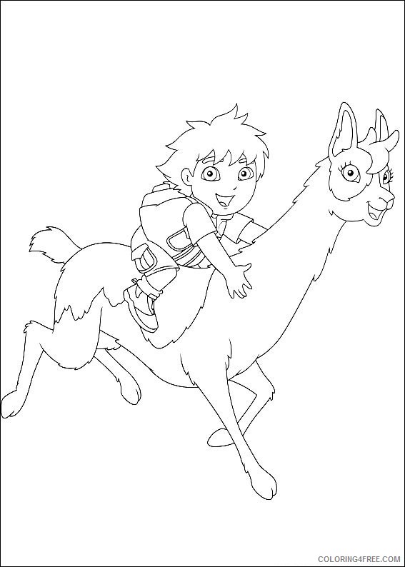 Go Diego Go Coloring Pages Cartoons Go Diego Go Printable 2020 2923 Coloring4free
