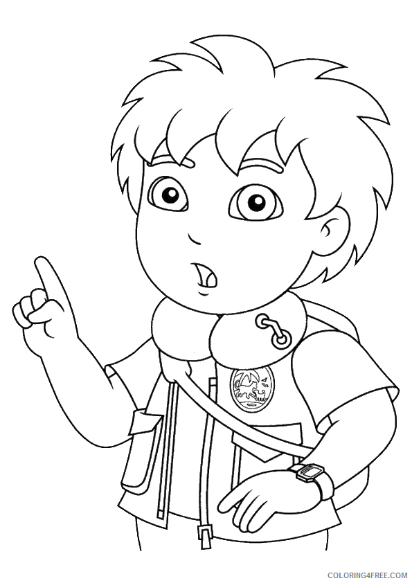 Go Diego Go Coloring Pages Cartoons Printable Diego Printable 2020 2945 Coloring4free
