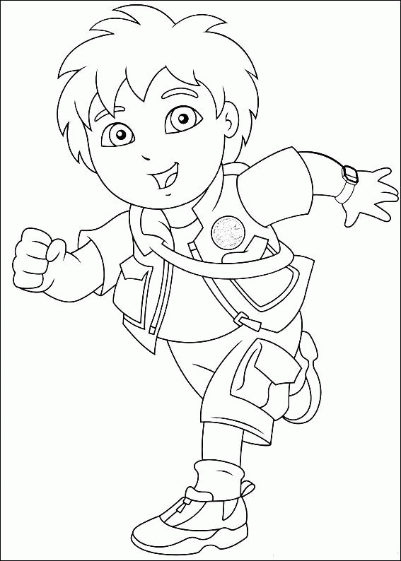 Go Diego Go Coloring Pages Cartoons diego go KuHEv Printable 2020 2914 Coloring4free