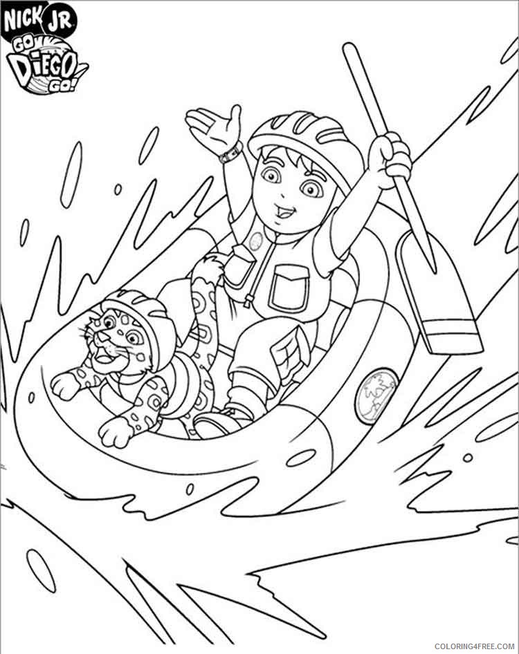 Go Diego Go Coloring Pages Cartoons go diego go 1 Printable 2020 2924 Coloring4free