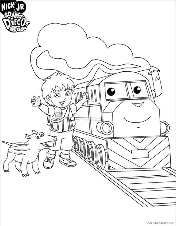 Go Diego Go Coloring Pages Cartoons go diego go 14 Printable 2020 2928 Coloring4free