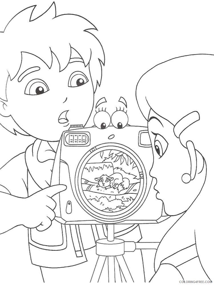 Go Diego Go Coloring Pages Cartoons go diego go 22 Printable 2020 2934 Coloring4free