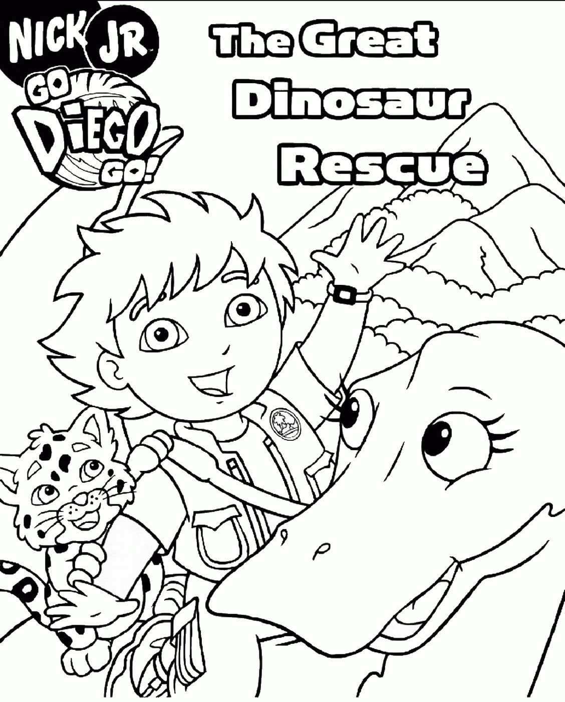 Go Diego Go Coloring Pages Cartoons run_diego_cl_11 Printable 2020 2956 Coloring4free