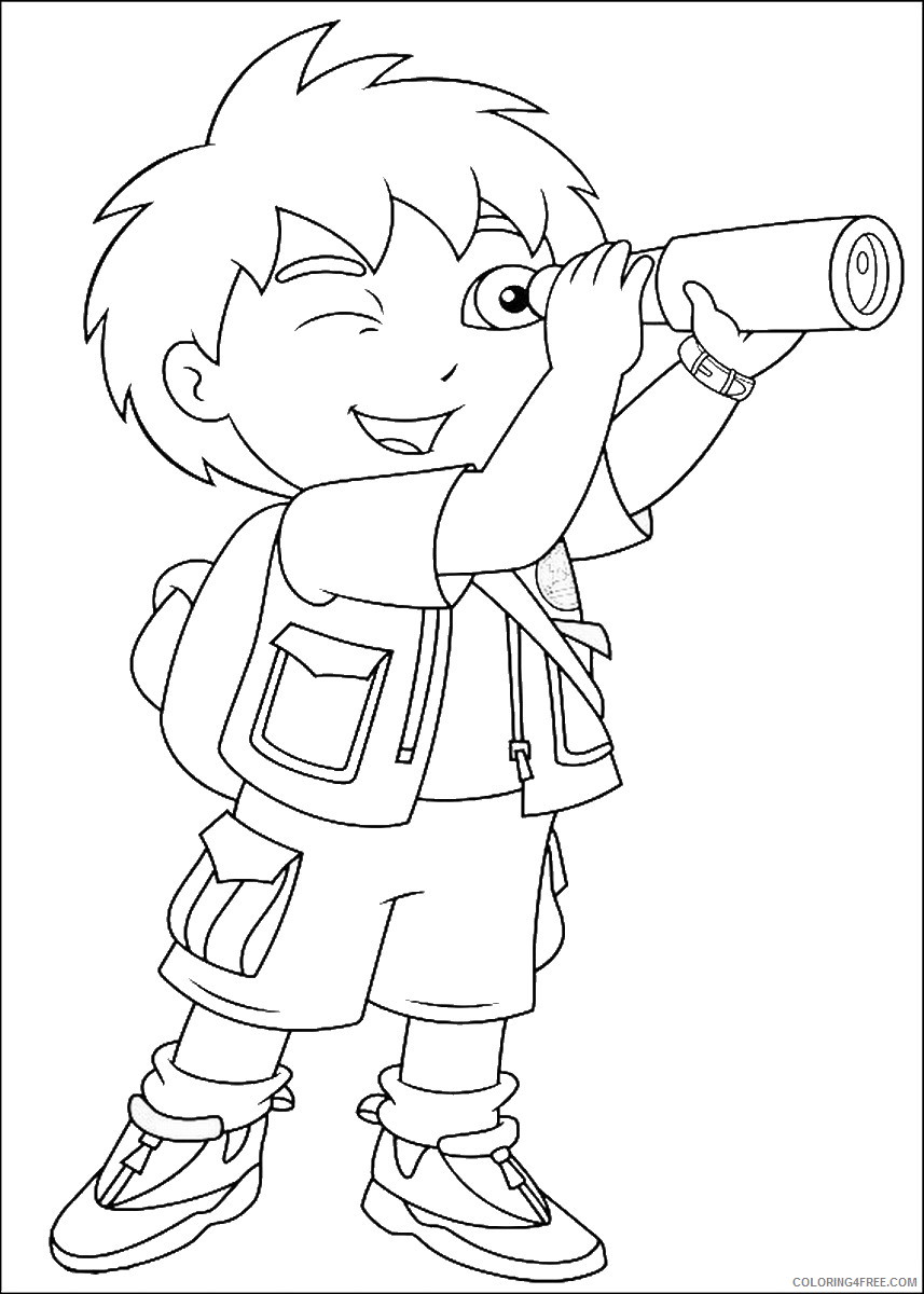 Go Diego Go Coloring Pages Cartoons run_diego_cl_16 Printable 2020 2960 Coloring4free