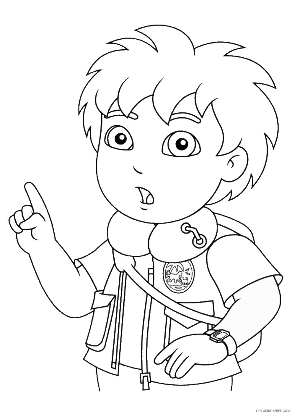 Go Diego Go Coloring Pages Cartoons run_diego_cl_23 Printable 2020 2963 Coloring4free