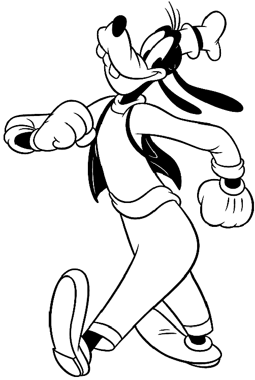 Goofy Coloring Pages Cartoons 1532661730_goofy having fun a4 Printable 2020 2972 Coloring4free