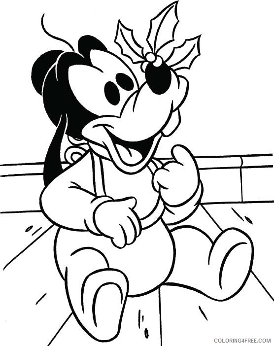 Goofy Coloring Pages Cartoons Baby Goofy Printable 2020 2979 Coloring4free