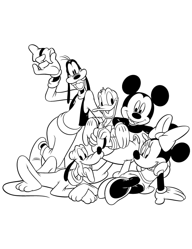 Goofy Coloring Pages Cartoons Disney Goofy Printable 2020 2982 Coloring4free