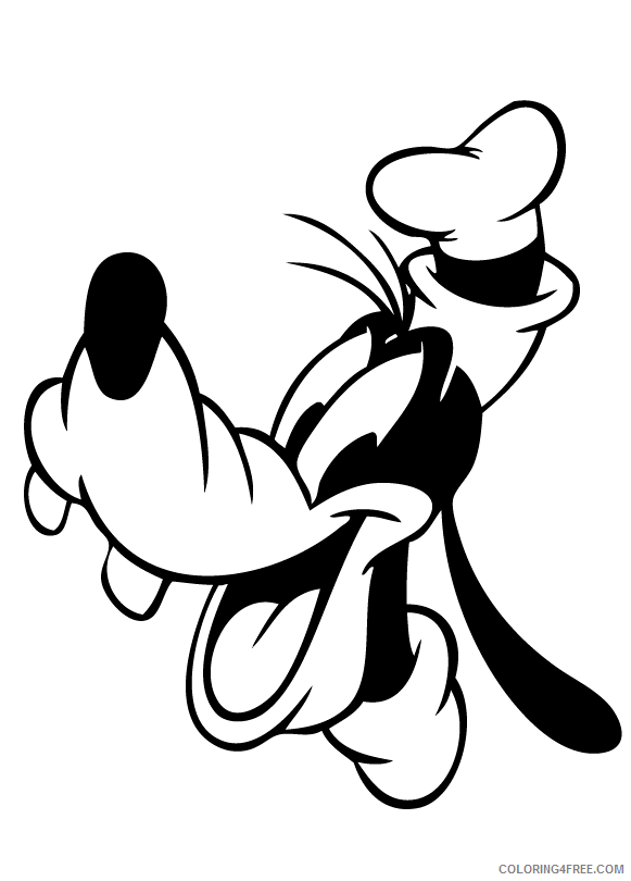 Goofy Coloring Pages Cartoons Goofy Face Printable 2020 3046 Coloring4free