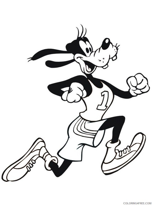 Goofy Coloring Pages Cartoons Goofy Sheet Printable 2020 3040 Coloring4free