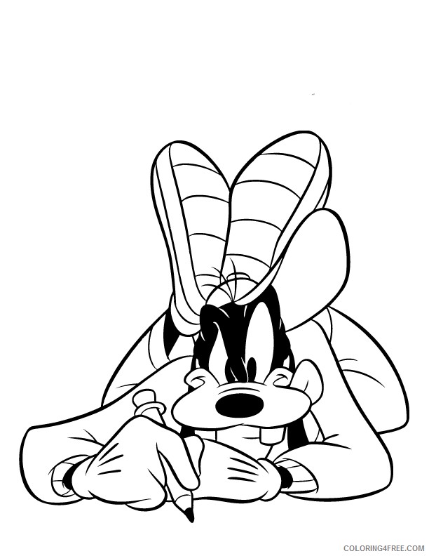 Goofy Coloring Pages Cartoons Goofy Sheets Printable 2020 3042 Coloring4free