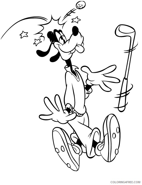 Goofy Coloring Pages Cartoons Goofy to Print Printable 2020 3034 Coloring4free