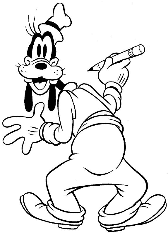 Goofy Coloring Pages Cartoons goofy 1 Printable 2020 2998 Coloring4free