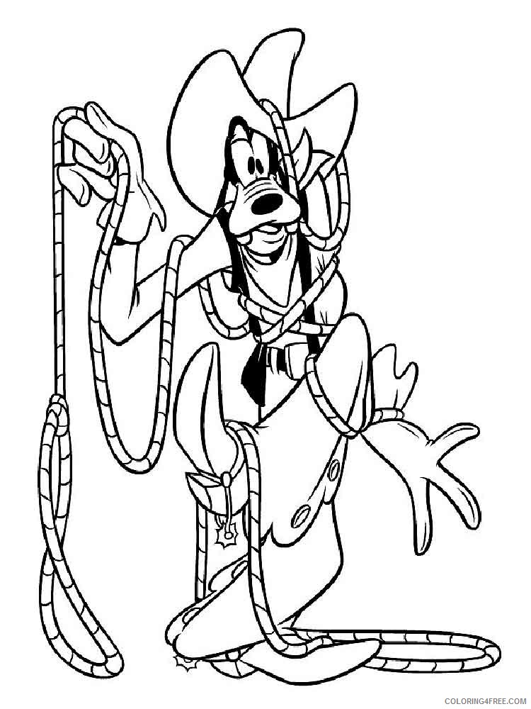 Goofy Coloring Pages Cartoons goofy 16 Printable 2020 3005 Coloring4free