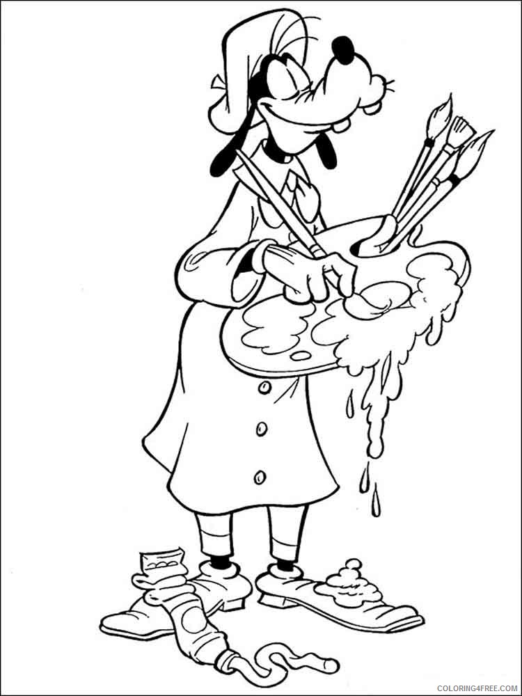 Goofy Coloring Pages Cartoons goofy 17 Printable 2020 3007 Coloring4free